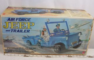 Empire Plastic Air Force Jeep & Trailer Set Box Only For Gi Joe Dolls