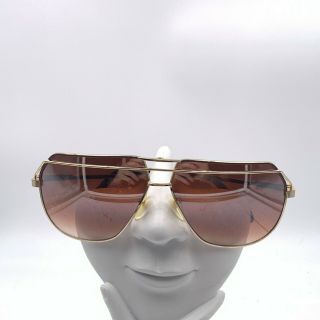 Vintage Brown Gold Metal Aviator Sunglasses Frames Taiwan