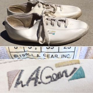 Vintage La Gear Lace Up Sneakers Shoes Us Sz 8 C 1994 90s 1990s