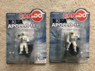 Nasa Apollo 11 Astronaut Figures - Set Of 2 - Dragon Cando Series