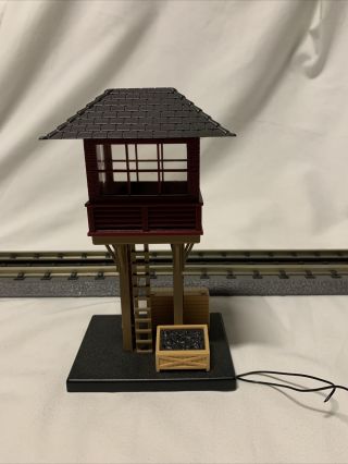 Mth Railking Elevated Gate Tower (30 - 9097) Lights Up