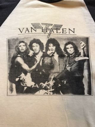 Awesome Van Halen Vintage 1980 Jersey Tee Shirt - Women And Children First