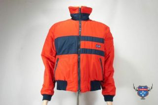 Vintage Cb Sports Red Navy Blue Ski Bum Jacket Shell Early 80s Womens Coat M