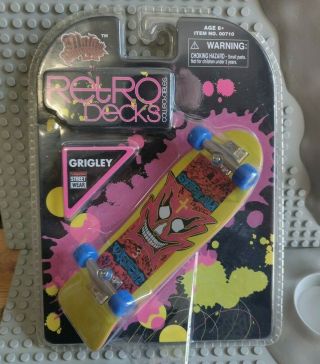 Retro Decks Vision Grigley 3 Vision Street Wear 80s Tech Deck Finger Skateboard