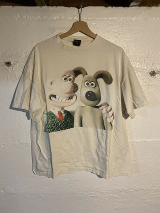 Rare Vintage Wallace & Gromit Movie Promo Shirt Size Xl 90s