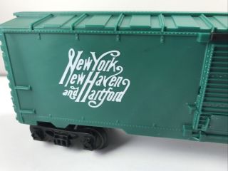 LIONEL O GAUGE York Haven and HARTFORD NH 16238 GREEN BOXCAR FROM 1993 2