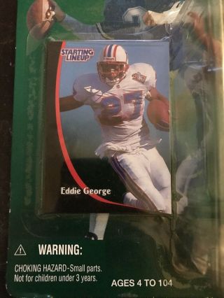 Eddie George - Starting Lineup - 1998 Edition Action Figure & Special Edition Card 3