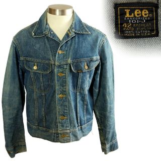 Vintage 1970s Lee 101 - J Denim Jacket 42