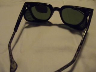 Vintage Tinted Safety Glasses,  Fibre Metal,  never worn,  spotless 3