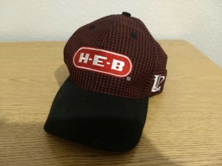 Vintage Logo Athletic Grid Heb Supermarket Adjustable Strapback Cap Hat