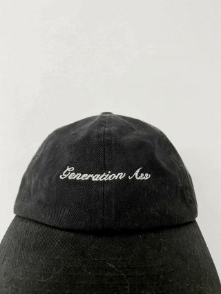⭕ 00s Vintage Generation Ass Cap : Punk Rave T - Shirt Jacket Jnco Dress Skate 90s