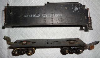 Vintage American Flyer Locomotive Tender Pennsylvania Railroad Diecast Body