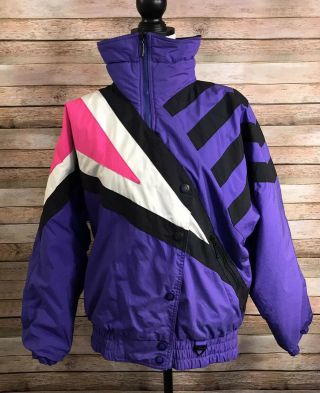 Vtg 80’s Tyrolia By Head Colorblock Retro Ski Jacket Coat Thermoloft Sz 6 Medium