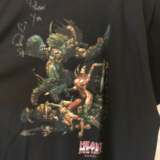 Vintage Autographed Heavy Metal The Movie Cartoon Tshirt Size Xl Never Worn 3