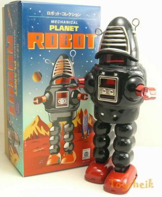 Schylling Collectors Series Planet Robot Black Ms430 Wind Up Schylling 214952
