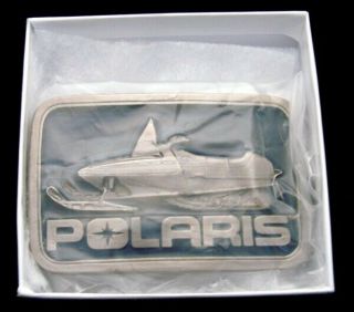 Qb06124 Nos Vintage 1970s Polaris Snowmobile Company Belt Buckle