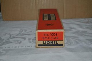 Vintage Lionel No.  1004 Empty Box For An O Gauge Baby Ruth Box Car -