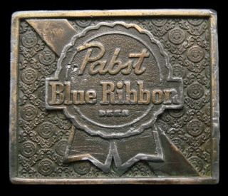 Oj12117 Vintage 1975 Bergamot Pabst Blue Ribbon Beer Bottle Opener Buckle