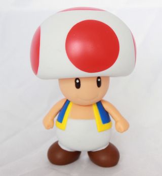 Mario Brothers Bros Toad 4 " Action Figure Kids Cake Decoration Usa Seller