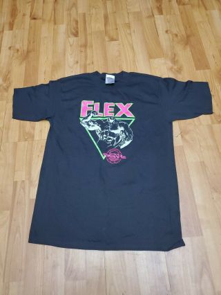 Vintage Joe Weider Flex Muscle Gear T - Shirt Size L