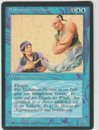 Magic - Style◄ Mtg - Mahamoti Djinn - German Revised Fbb - Ex/ex -
