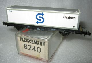 Fleischmann 8240 N Piccolo Seatrain Db Container Wagon Type Lbs Boxed Flm Era Iv