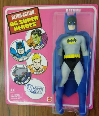 Batman Retro - Action Dc Heroes - Mego Style 8 " Figure W/costume - (2010)