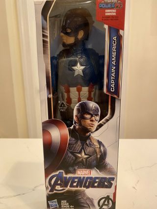 Captain America 12 " Marvel Toy Action Figure Avengers Endgame Titan Hero Series
