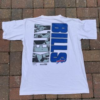 Vintage 90s Buffalo Bills Nfl Football Jim Kelly T - Shirt Tee Large Spellout