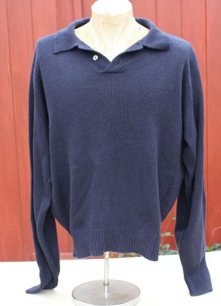 Vintage Polo By Ralph Lauren Long Sleeve Sweater Silk Cashmere Xl