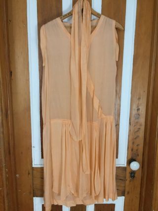 Antique 1920’s Pink Silk Flapper Dress