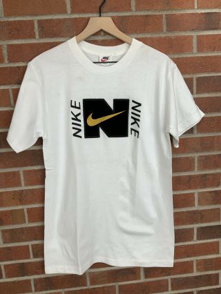 Vintage 90s Nike Air Michael Jordan Basketball White Tag T - Shirt M Stitched