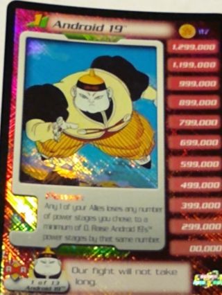 Android 19 Level 1 Android Saga Personality Foil Limited Dbz Ccg Tcg Score
