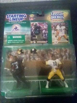 Nfl - Kordell Stewart - 10 Steelers - Starting Lineup - 1999 - Classic Doubles -