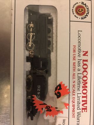 N Scale Bachmann At&sf Santa Fe Usra 0 - 6 - 0 Steam Locomotive With Slope Tender