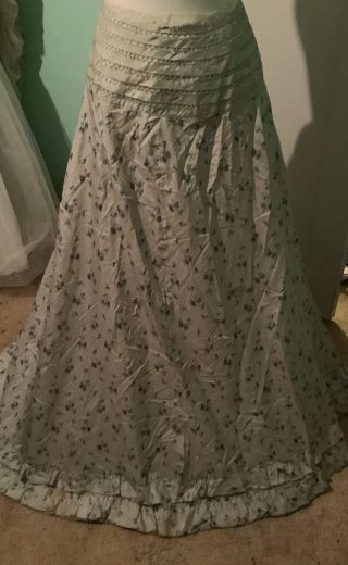 Antique Ladies Silk Victorian Skirt