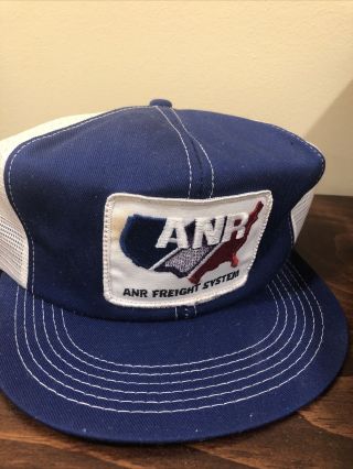 Vintage Anr Air Freight Large Patch K Products Snapback Mesh Hat