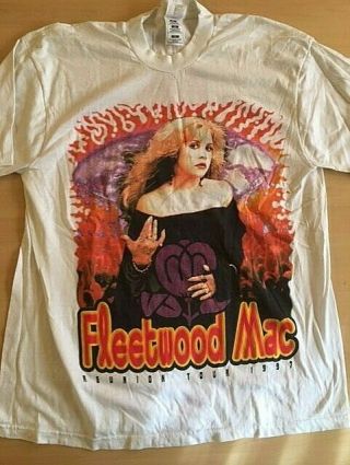 Vintage Fleetwood Mac 1997 Reunion Tour T Shirt Xl Never Worn Stevie Nicks