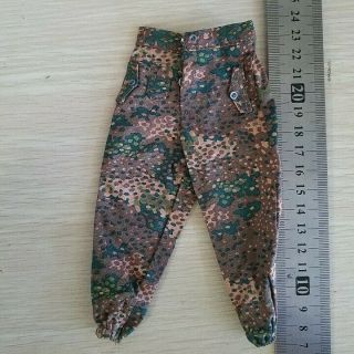 Dragon 1/6 Wwii German Pea Camouflage Pants Model For 12 " Male Figure