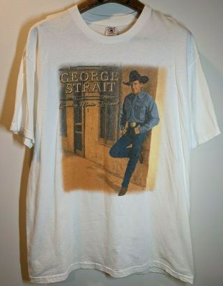 Vintage George Strait Country Music Festival 1998 Tour Concert T Shirt Size Xl