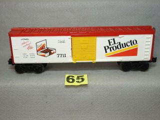 Lionel O Gauge 7711 El Producto Cigar Tobacco Railroad Boxcar