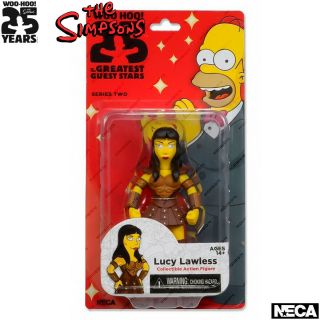 NECA The Simpsons Series 2,  Lucy Lawless Action Figurine,  25th Anniversary,  5.  1 