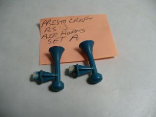 G Scale Aristo - Craft RS - 3 Air Horn Set Blue Set A 2