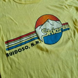 Vintage Mexico Ski T - Shirt / Mountains / XS - S / Ruidoso Skier / 50 - 50 2