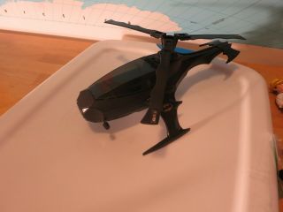 Vintage 1986 Kenner Powers Batman Batcopter Helicopter Rare With 3 Figures 3