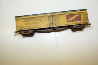 Yes Bananas Billboard Car Old Time Box Car Reefer Ho Scale Yellow Weathered