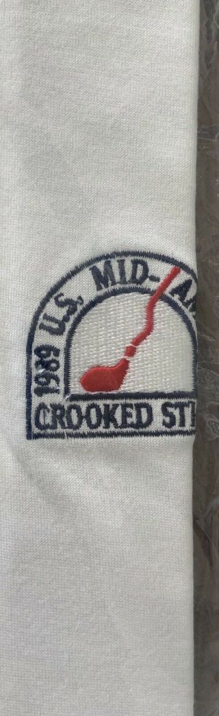Vintage 1989 Unworn US Mid - Amateur Mens Golf Shirt CROOKED STICK CC Indiana 3
