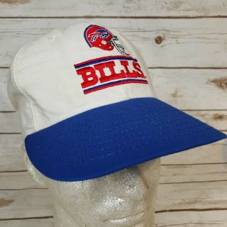 Vtg 80s 90s Buffalo Bills Embroidered Snapback Hat Baseball Cap