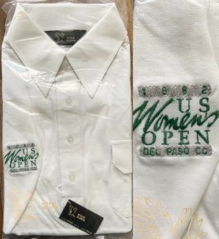Vintage 1982 Unworn Us Womens Open Mens Golf Shirt Del Paso Cc Sacramento