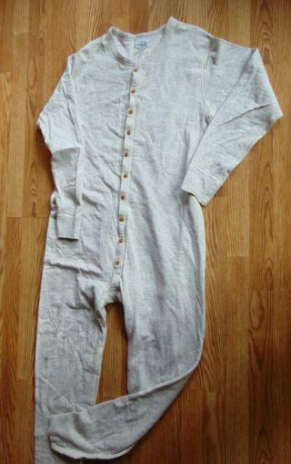 Duofold Long Johns Union Suit 1 Pc Thermal Underwear Cotton Wool Xl Tall